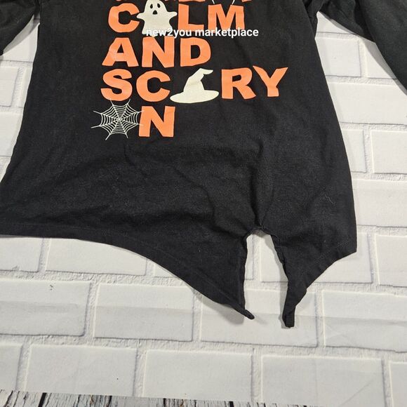 Girls Halloween long sleeve t shirt Large (L 14) spider, ghost, witch - Picture 3 of 8